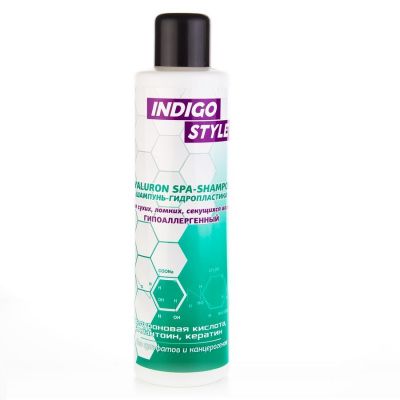 Шампунь-гидропластика для увлажнения и питания сухих и ломких, секущихся волос INDIGO STYLE, 1000 мл