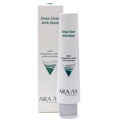 Маска очищающая для лица с глиной и АНА-кислотами ARAVIA Deep Clean AHA-Mask, 100 мл