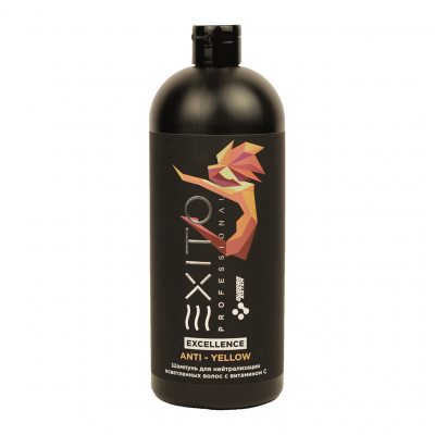 Шампунь для нейтрализации осветленных волос с витамином С EXITO EXCELLENCE ANTI – YELLOW, 1000 мл