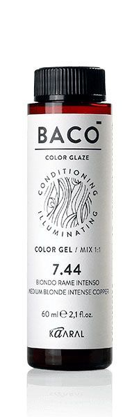 Колор-гель оттеночный KAARAL BACO COLOR GLAZE средний коричневый 4.0, 60 мл