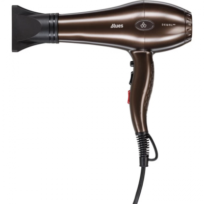 Фен DEWAL PRO BLUES, шоколад, 2600Вт, ионизация, 2 нас, провод 3м 03-8088 Chocolate 